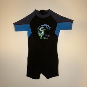 O'Neill Toddler Reactor-2 2mm Back Zip S/S Spring Wetsuit Size 1